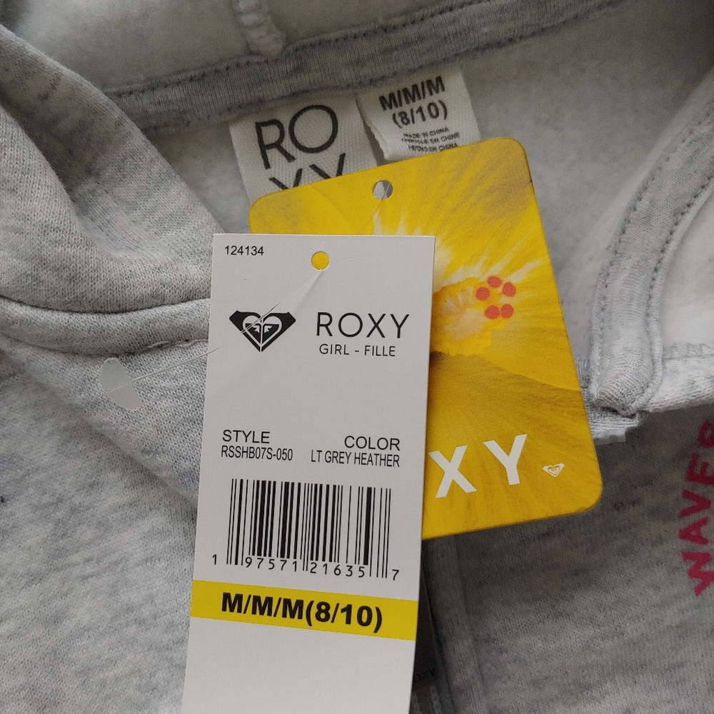 ROXY NEW girls Twin Palms Zip Hoodie Jacket - Picture 6 of 8